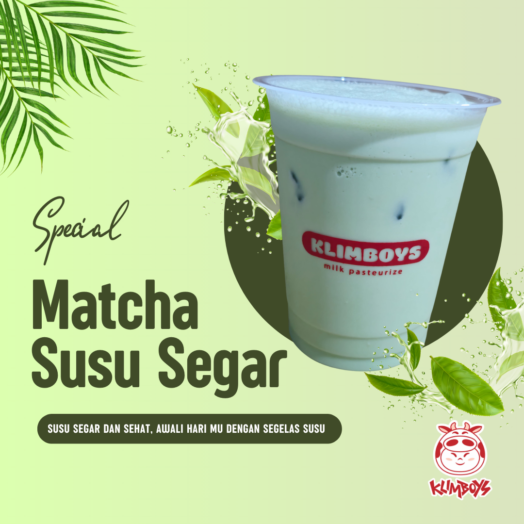 fresh milk ice matcha